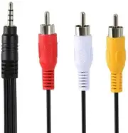3.5mm to RCA Audio Video Camcorder Cable for Smartphone MP3 Tablet Home Theater