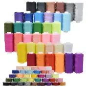 72Pcs Bobbins Sewing Threads Kit, 36 Colors 400 Yards per Polyester Thread Sp...