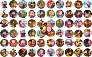 60 Precut 1" MASHA AND THE BEAR Bottle cap Images set 1!