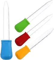 Medicine Dropper Set 4pcs Plastic Droppers Bulb Tip for Oils Water Milk Essential Oil Safe Sanitary Random