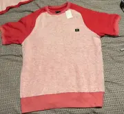 PRPS Men's Red Two Tone Sweatshirt Size Small - MSRP-$138 "New With Tags"