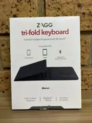NEW Zagg Tri-Fold Universal Bluetooth Keyboard Touchpad Laptops Tablets