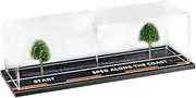koolsoo 1:64 Model Car Show Case Car Garage Diorama Model Simulation Ornaments 1:64 Parking Lot Display Case,for Bookcase Collectors, Seaside Road Scenic