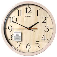 在飛比找PChome24h購物優惠-SEIKO 精工 歐風仿木紋 滑動式秒針 靜音 時鐘 掛鐘(