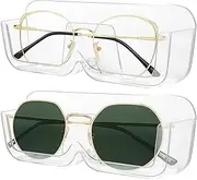 2 PCS Sunglasses Holder Wall Mounted, Amaezorx Eyeglasses Holder Stand, Wall Mounted Adhesive Glasses Holder Stand, Wall Mounted Sunglasses Display Case