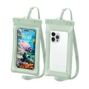 [Floatable] Waterproof Phone Pouch Floating Waterproof Phone A3-Green-1 pack