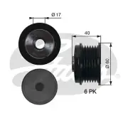 ALTERNATOR FREEWHEEL CLUTCH FITS: FORD C-MAX II 1.6 TDCI/2.0 TDCI/1.5 TDCI/1.