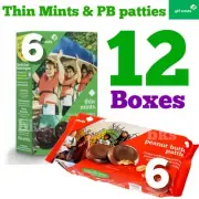 Girl Scout Cookies Thin Mints ✨ Peanut Butter 12 BOXES Chocolate 2025 FREE SH !