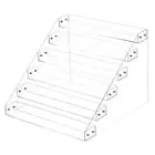 6 Tier Clear Spice Rack Shelf Seasoning Can Organizer for Countertop Pantry