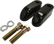 LA Choppers 2" Black Pullback Handlebar Riser Extensions (LA-7416-02B)