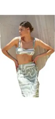 Zulu Zephyr Moss Stroke Wrap skirt 8