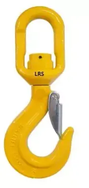10mm Swivel Safety Hook With Latch G80 3.2T 4x4 Lifting Rigging Crane Recovery
