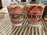 Limited Edition Cup Noodles Everything Bagel and Breakfast Ramen Noodles 2 Cups