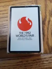 1982 Worlds Fair Playing Cards Knoxville TN 1 Deck of Sealed Cards & Sleeve
