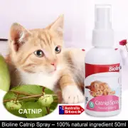 BIOLINE CAT CATNIP STICKS SPRAY EAR MITE TREATMENT SCRATCH POSTS PAD TOY BED