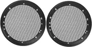 LIFKICH 2pcs Speaker Grille Speaker Mesh Net Subwoofer Car Subwoofer Modification Net Covers Mesh Grill Plastic Ring Black