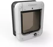 Microchip Activated Cat Flap | for up to 30 Cats, White