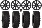 MSA Clutch 14" Wheels Black 28" ATX470 Tires Polaris RZR XP 1000 / PRO XP