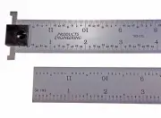 USA PEC 6" Hook Rule 16R rigid satin machinist ruler 1/50, 1/100,1/32, 1/64