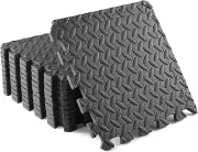 Yes4All 12,16,36 SQ.FT Puzzle Exercise Mat for Home Gym, EVA Interlocking Foam F