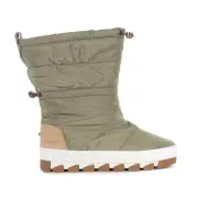 Sperry Top-Sider Women's Seacycled Torrent Medium Green Fold Down Boots STS89000