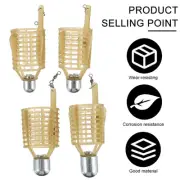 3 Pcs Fishing Bait Cage Iron Head Tackle Holders Hanging Kit