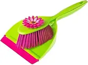 Vigar Flower Power Handy Broom and Dust Pan Set