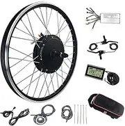 20/24/26/27.5/28/29/700C Inch Bike Wheel,Electric Bicycle Hub Motor Kit,Rear Wheel Powerful Motor E-Bike Conversion Kit W/LCD Display,20in-36V/350W