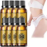 Viviguru Ginger Essence Oil - Lymphatic Drainage & Belly Slimming Massage Oil for Tummy Tightening, Swelling Relief & Body Sculpting | Natural Firming Serum for Relax & Circulation (8pcs)