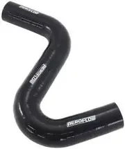 Aeroflow Z Silicone Heater Hose Black Id 1-1/2" 38mm Wall 5mm 135 / 90 Deg - AF9240-150