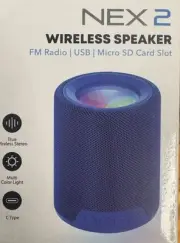 NEX2WIRELESS SPEAKERFM Radio | USB | Micro SD Card Slot (color Blue )