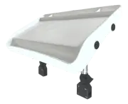 Pactrade Marine Fishing Deluxe White Large Bait Fillet Cutting Board Rail Mount