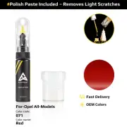 Touch Up Paint For Opel All Models 071 Red With Polish Paste