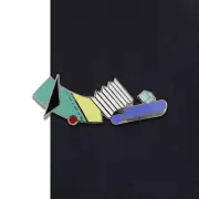Vintage ACME Studio “Nucleus" MEMPHIS Tie Bar Tie Clip by ADRIAN OLABUENAGA
