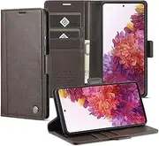 [GoshukunTech] for Samsung Galaxy S20 Plus Case,for Galaxy S20 Plus 5G Wallet Case,Flip Leather Wallet Cover with Card Holder Cash Pocket Magnetic Closure[ Brown ]
