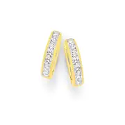 Alora 10ct Gold 1 Carat Tw Lab Grown Diamond Huggie Earrings