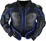 Kids Full Body Armor Protective Jacket - Chest and Back Spine Protector and Elbow Protection Gear Guard for Kids Dirt Bike Quad Motorcycle Riding Mountain Biking, Skiing Skating