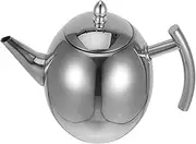 ABOOFAN Stainless Steel Tea Kettle with Integrated Strainer Japanese Style Teapot for Induction Stovetop for Cafes and Restaurants and Easy to Clean