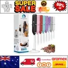 Powerful Handheld Milk Frother with Stand, Mini Whisk Mixer for Coffee