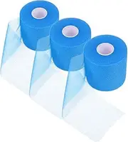 Abaodam 3 Rolls Cuttable Athletic Wraps Breathable Sports Tape for Shock Absorption Joint Protection Flexible Bandages for Badminton Racket Grip