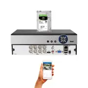 8 Channel H.265 DVR with 2TB Hard Drive Security Surveillance Camera Recorder