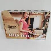 Mama's Great Bamboo Bread Slicer For Homemade Bread Adjustable New