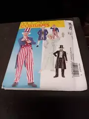 McCalls Sewing Pattern M6143 Size 6-7 Boys America Uncle Sam Costume USA Patriot