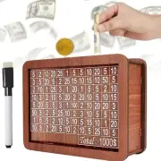 Cash Vault Wooden Savings Box Wooden Cash Saver Money Saving Box Coin Saver Gift