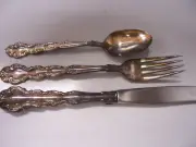 Modern Baroque (Silverplate) by ONEIDA SILVER Knife, Fork & Teaspoon