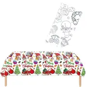 180x120CM Xmas Giant Coloring Poster Paper Coloring Tablecloth