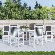 Generic Garden Lowback Chair Cushions 6 pcs Anthracite Oxford Fabric