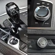 Crystal 4-piece Set Gear Shift Knob Volume Button For Bmw X5 G05 G06 G07 G14 G15 G16 G20 G22 G28 G29 4 series G22 G23 G26