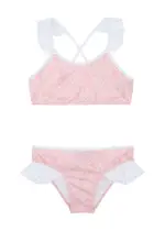 Versace Kids Printed Ruffled Bikini (8-14 Years) - Pink Light - 10YR (10 Years) 10YR (10 years)