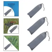 Tent Peg Pouch Pocket Ground Nail Storage Bag for Gardening Backpacking Trip